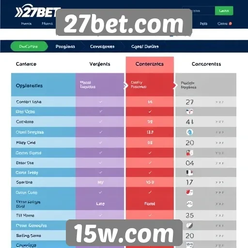 Comparação entre 27bet e concorrentes no mercado